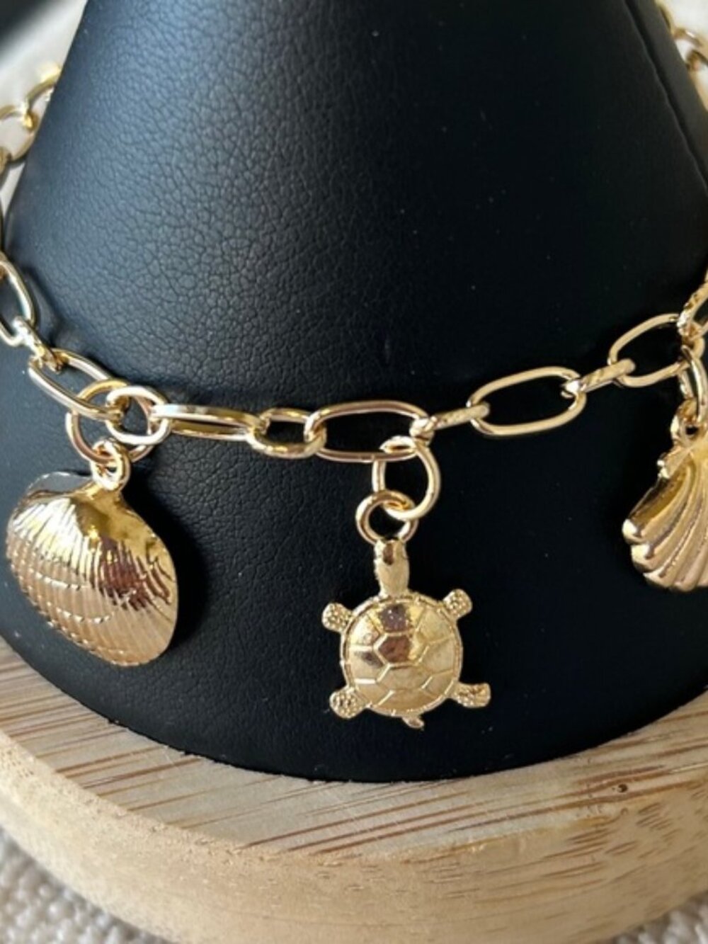 Seashore Vibes Gold Sea Shore Charm Bracelet